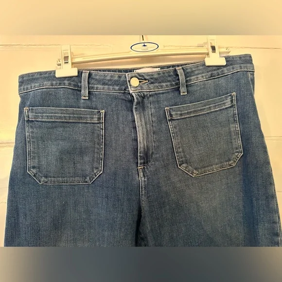 PAIGE Blue Wide Leg Women's Jeans - Picture 2 of 5